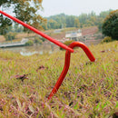Red Camping Tent Pegs Trip Nail Stakes Hook Hiking Aluminum Outdoor Hooks