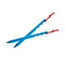10pcs Aluminium Alloy Blue Camping Hiking Stake Nail Tent Peg Stakes Triangular