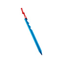 10pcs Aluminium Alloy Blue Camping Hiking Stake Nail Tent Peg Stakes Triangular
