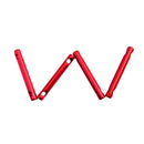 Camping Wind Rope Adjuster Stopper Aluminum Alloy Buckle Rod Red 5Pcs