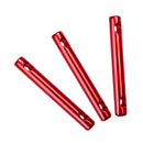 Camping Wind Rope Adjuster Stopper Aluminum Alloy Buckle Rod Red 5Pcs