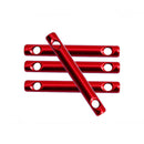 Camping Wind Rope Adjuster Stopper Aluminum Alloy Buckle Rod Red 5Pcs