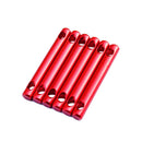 Camping Wind Rope Adjuster Stopper Aluminum Alloy Buckle Rod Red 5Pcs