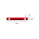 Camping Wind Rope Adjuster Stopper Aluminum Alloy Buckle Rod Red 5Pcs