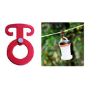 2Pcs Outdoor Tent Wind Rope Hanging Buckle Self-locking Hook for Camping Fishing