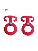2XCamping Wind Rope Hanging Buckle Self-lock Aluminum Hook Outdoor New