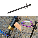 5 x Heavy Duty Black Steel Metal Tent Canopy Camping Stakes Pegs Ground Nail