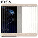 10 PCS for Huawei P10 lite Front Screen Outer Glass Lens(Gold)