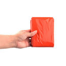 Orange Emergency Raincoat Aluminum Film Disposable Poncho Cold Insulation
