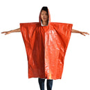 1Pcs Orange Emergency Raincoat Aluminum Film Disposable Poncho Outdoor Durable