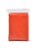 Orange Emergency Raincoat Aluminum Film Disposable Poncho Cold Insulation