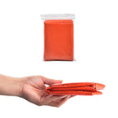 Orange Emergency Raincoat Aluminum Film Disposable Poncho Cold Insulation