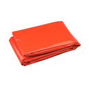 Emergency Insulated Aluminum Coated Poncho Orange Length Extra Warmth