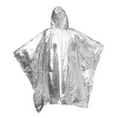 Orange Emergency Raincoat Aluminum Film Disposable Poncho Cold Insulation