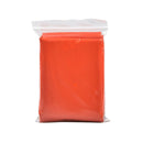 Orange Emergency Raincoat Aluminum Film Disposable Poncho Cold Insulation