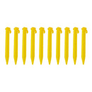 10XPerfeclan Yellow Plastic Camping Shelter Tent Canopy Net Nail Stakes New
