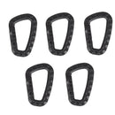 10pcs Carabiner Keychain Hard Polymer Carabiners Climbing D Rings