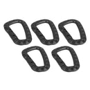 10Pcs Aluminum Carabiner D-Ring Clip Snap Hook Climbing Key Chain Hiking Keyring