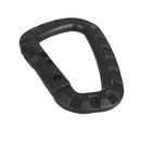 10pcs Carabiner Keychain Hard Polymer Carabiners Climbing D Rings