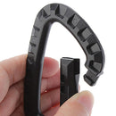 10pcs Carabiner Keychain Hard Polymer Carabiners Climbing D Rings