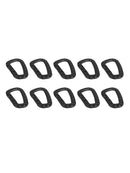 10Pcs Aluminum Carabiner D-Ring Clip Snap Hook Climbing Key Chain Hiking Keyring