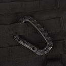10Pcs Aluminum Carabiner D-Ring Clip Snap Hook Climbing Key Chain Hiking Keyring