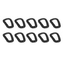 10Pcs Aluminum Carabiner D-Ring Clip Snap Hook Climbing Key Chain Hiking Keyring