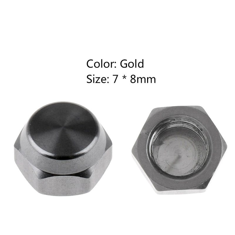 1 xAluminum Alloy Screw Nut Baitcasting Fishing Reel Handle Screw Cap Right Hand