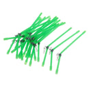 20 pcs Plastic Anti Booms with Strong Snap Luminous for Sea Spring Section Green