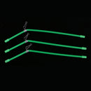 20 pcs Plastic Anti Booms with Strong Snap Luminous for Sea Spring Section Green