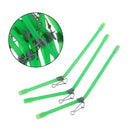 20 pcs Plastic Anti Booms with Strong Snap Luminous for Sea Spring Section Green