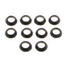 10PCS Black Fishing Rod Guide Eye Rubber Ring Fishing Pole Rods Repair Kit