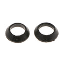 10PCS Black Fishing Rod Guide Eye Rubber Ring Fishing Pole Rods Repair Kit