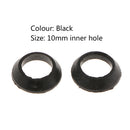 10PCS Black Fishing Rod Guide Eye Rubber Ring Fishing Pole Rods Repair Kit