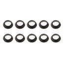 10PCS Black Fishing Rod Guide Eye Rubber Ring Fishing Pole Rods Repair Kit