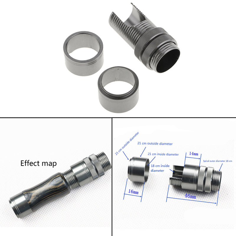 1 Set Fly Reel Seat Skeleton Up Locking for Fishing Rod Handle Durable