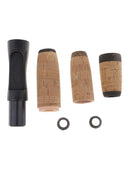 Fishing Rod Cork Handle Grip + Reel Seat Kit Replacement DIY Fly Rod Building
