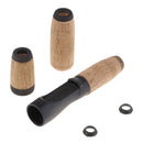 Fishing Rod Cork Handle Grip + Reel Seat Kit Replacement DIY Fly Rod Building