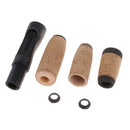 Fishing Rod Cork Handle Grip + Reel Seat Kit Replacement DIY Fly Rod Building