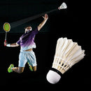 12Pcs Training Sport Goose Feather Shuttlecocks Birdies Badminton Balls Game