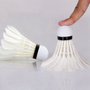 12Pcs Training Sport Goose Feather Shuttlecocks Birdies Badminton Balls Game
