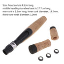 Portable Cork Fishing Rod Reel Seat Handle Set Spinning Grip with Reel Seat