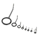 8pcs Fishing Rod Guides Tip Spinning Rod Guide Eyes Rings Tip Top Repair Kit