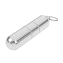 Pocket Toothpick Holder Box Waterproof Aluminium Alloy Pill Case with Key Ring