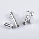 4Pcs Portable Alloy Pill Box Portable Keychain Pill Case Waterproof Medicine Jar