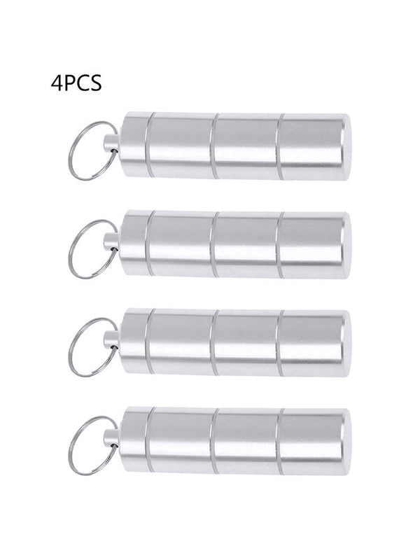 4Pcs Portable Keychain Case Waterproof Pill Holder Container Box Newest Useful