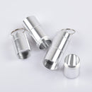 4Pcs Alloy Pill Box Portable Keychain Pill Case Waterproof Pill Holder Container