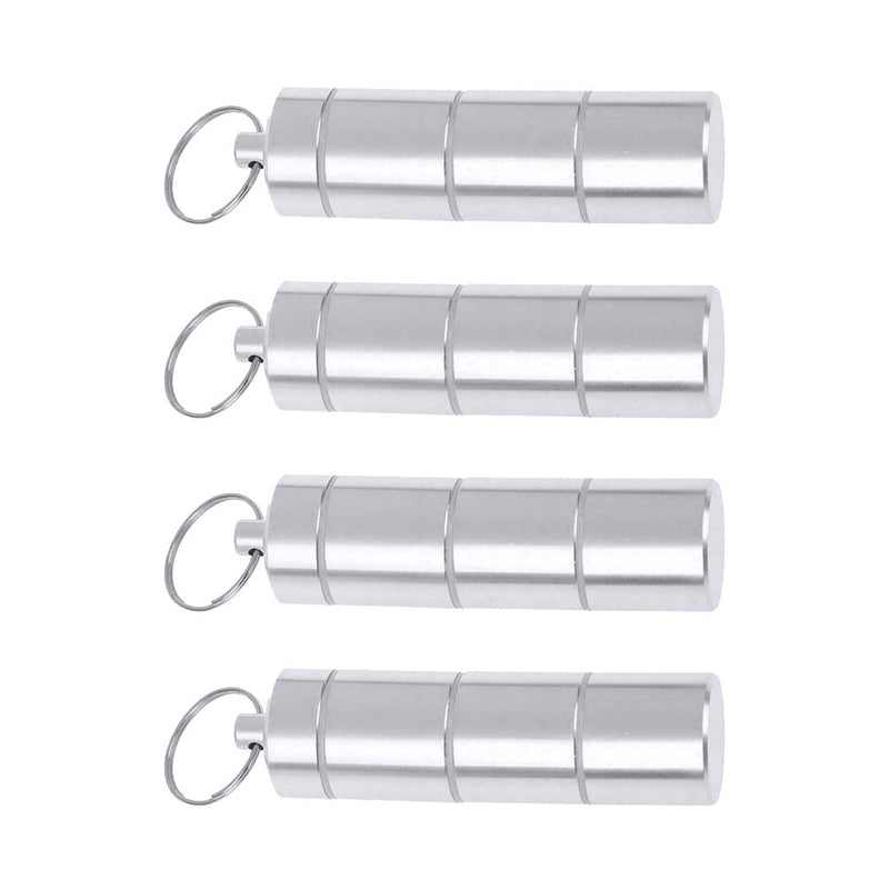 4Pcs Portable Keychain Case Waterproof Pill Holder Container Box Newest Useful