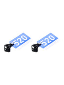 2 Sets Bicycle Flashlight Bracket Number Plate Holder for Road Cycling Mountain