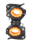 Bicycle Light Stand 360 Degree Rotation Flashlight Torch Holder Black Color